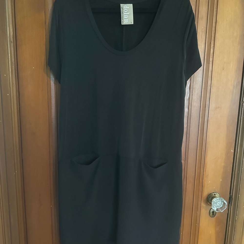 Dolan Black Dress with Short Sleeves